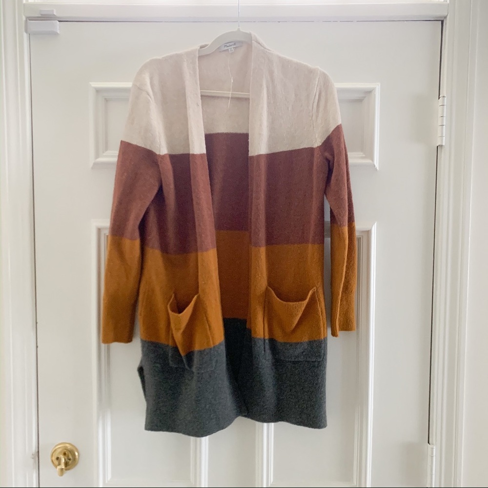 Madewell Color Block Cardigan